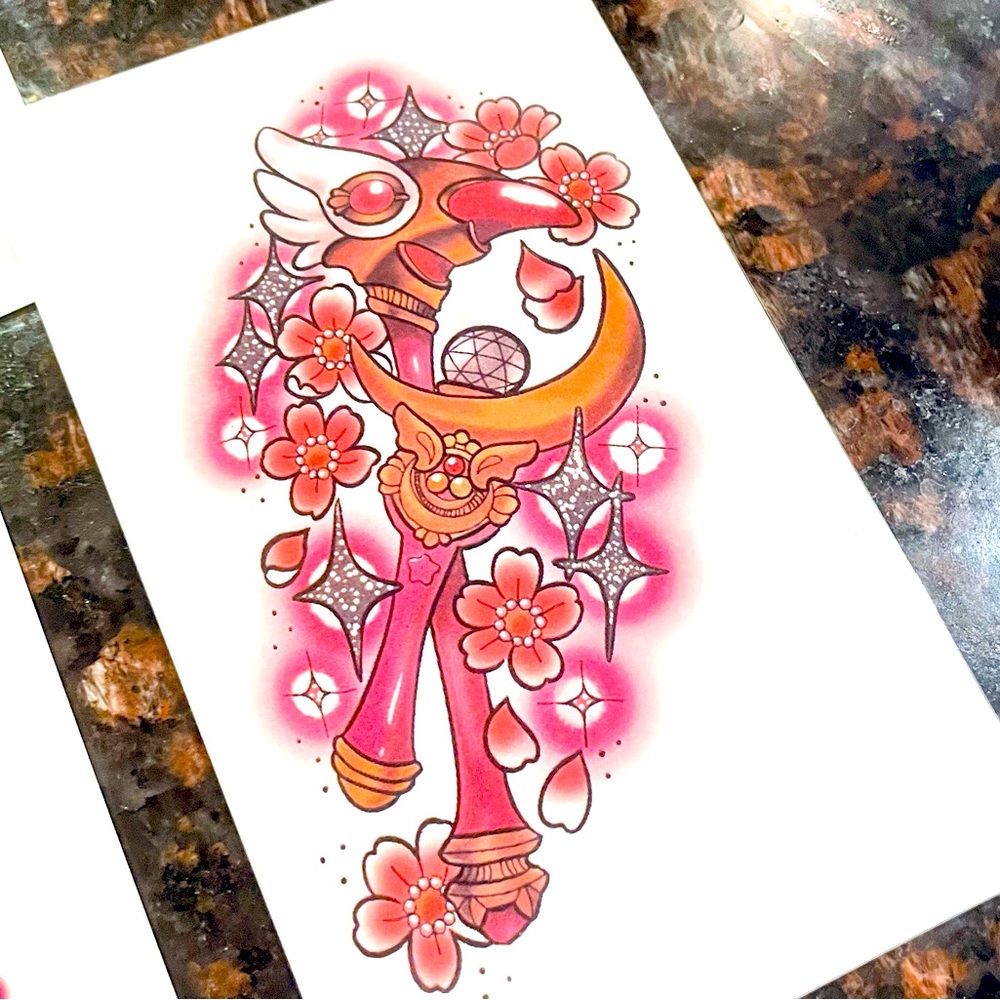 Temporary tattoo Sakura faux tattoo